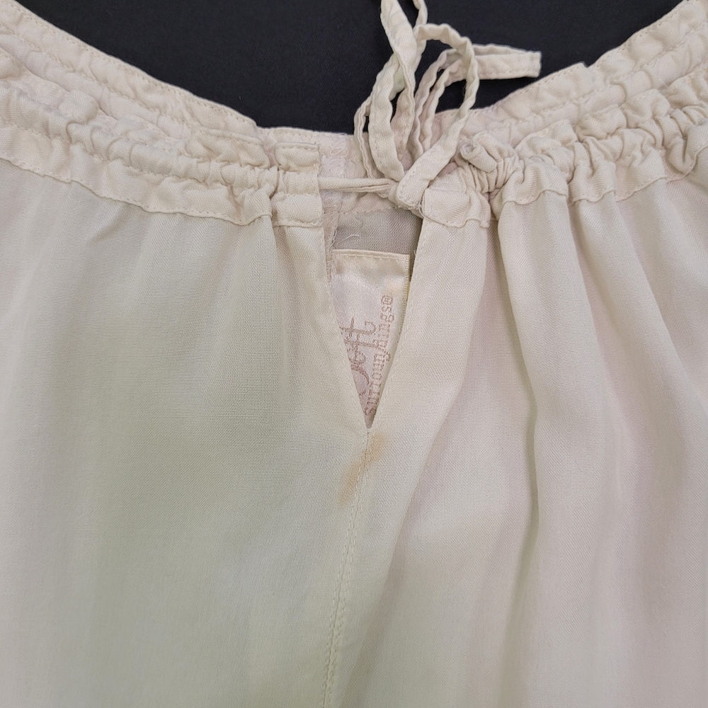 Soft Surroundings Drawstring Neck Long Sleeve Silk Top - Picture 11 of 15